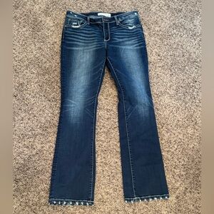 BKE Payton Dark Blue Tailored Boot Cut Women's Jeans